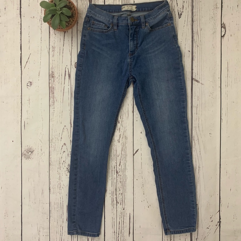 Free People Womens 26w Light Wash Skinny Jeans
